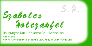 szabolcs holczapfel business card